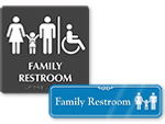 Family Restroom Signs