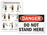 Crane & Hoist Warning Sign