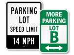Custom Parking Lot Signs