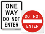 Do Not Enter Signs
