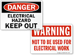 Electrical Hazard Signs