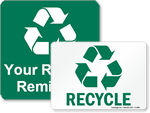 Free Recycling Signs