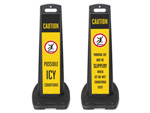 Ice and Snow Warning Signs for Sidewalks