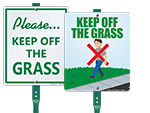 More Keep off the Grass Signs