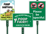 LawnBoss® Dog Poop Signs