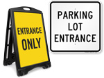 Parking Lot Entrance Signs