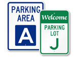 Parking Lot Signs A J