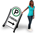 Portable Parking Lot Signs   A Frame