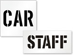 Parking Permit Stencils