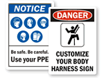 Custom PPE Signs