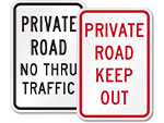 Private Road Signs