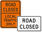 Road Closed Sign