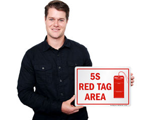 5S Red Tag Area Signs