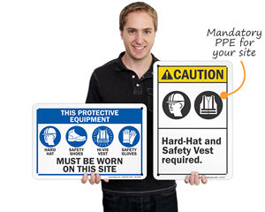 Construction safety signs