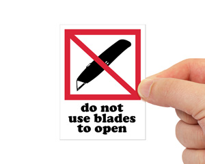 Do Not Use Blades Sign
