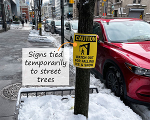 Ice Condition Sign