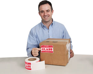 Fragile Glass Shipping Labels