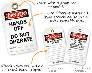 Hands Off Lockout Tags