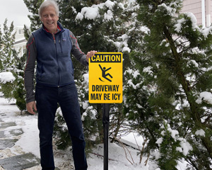 Caution Driveway Sign