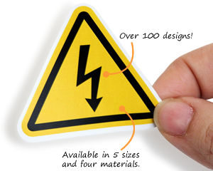 High Voltage Label