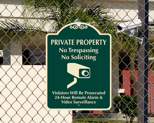 No Soliciting Sign