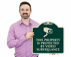 Designer Security Notice Signs