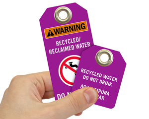 Reclaimed Water Tags