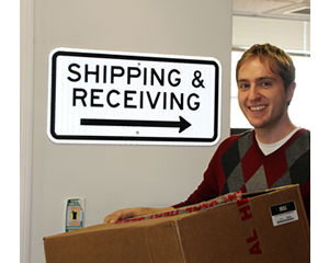 Shipping and Receiving Signs