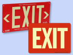 Glow in the Dark Exit Signs
