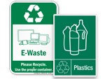 Graphic Recycling Labels