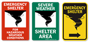 Emergency Shelter Signs