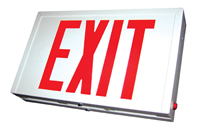 Chicago Approved Exit Sign, Steel face