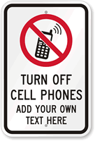 Custom Cell Phone Sign