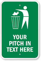 Custom Pitch In Sign (with Graphic)