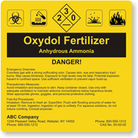 Custom Ansi Danger Label