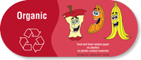 Organic Food Recycling Sticker