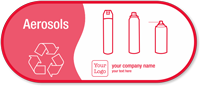 Create Your Aerosols, Recycle Symbol Vinyl Sticker