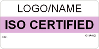 ISO Certified Label [add name or logo]