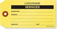 Custom Serviced Tag [add your name or logo]