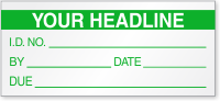 Custom Add Headline Due Date Calibration Label