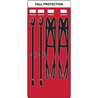 5S Fall Protection Lanyard Shadow Board