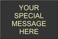 Custom Glow Plastic Engraved Control Panel Plate