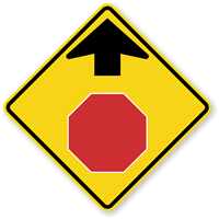 Stop Ahead (Symbol)   Traffic Sign