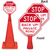 STOP: Private Road Sign