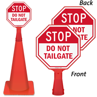 Do Not Tailgate STOP Sign