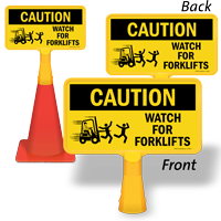 Watch For Forklifts Caution Sign