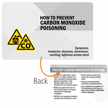How To Prevent Carbon Monoxide Poisoning Wallet Card