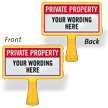 Custom Private Property ConeBoss Sign