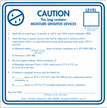 Caution Moisture Sensitive Devices Label