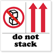 Do Not Stack Label